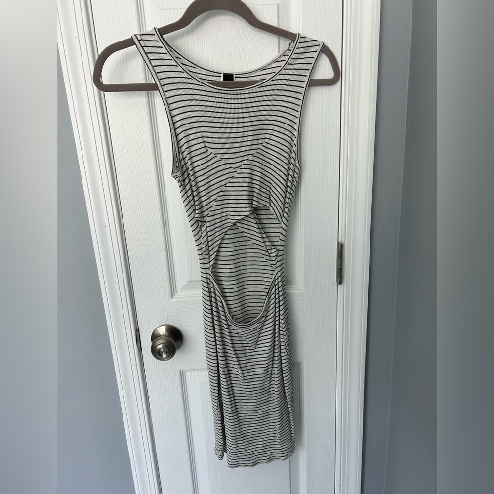 Windsor Black and White Striped Dress